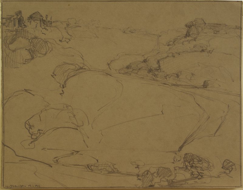 1911- Paesaggio nei dintorni di Orvieto